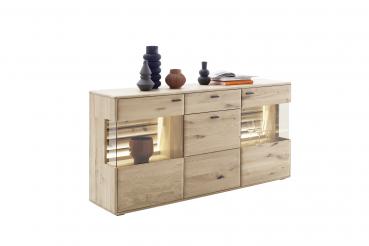 Sideboard GIRONA T02 Balkeneiche in Kristalleiche geölt